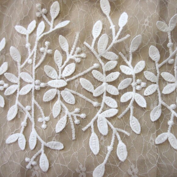 NWT Ivy City Co Sicily in White Champagne Lining Floral Midi Dress 5X - Picture 4 of 8